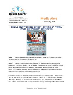 Media Alert - DeKalb County Schools