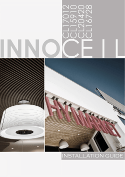 InnoCeil (15910-16728-17012-20420) installation manual