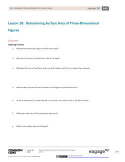 Lesson 18: Determining Surface Area of Three