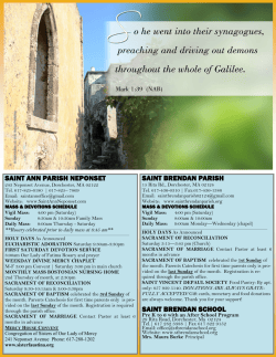Feb 8 - St. Brendan`s Parish
