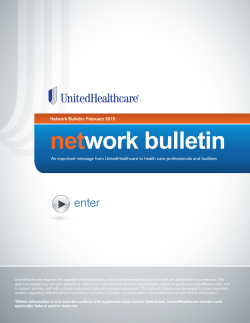 February 2015 Network Bulletin