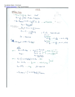 Foundation Sheet – First Exam ©Civilittee Hashemite – Eng. Lana Al