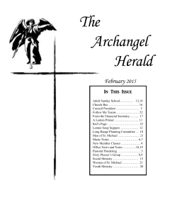 The Archangel Herald - St. Michael Lutheran Church