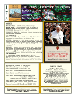 February 8, 2015 - St. Patrick Church