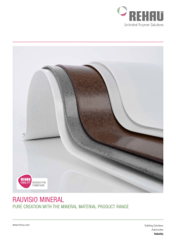 Solid Surface - RAUVISIO Mineral