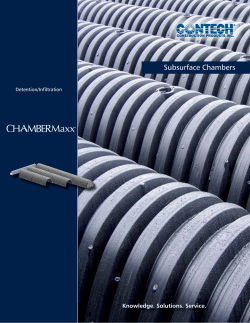ChamberMaxx - Stormwater Chamber System from Contech