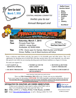 NRA Dinner Flyer_2015 - Arizona State Rifle and Pistol Association