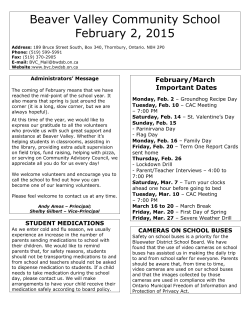 BVCS Feb. 2015 Newsletter - Beaver Valley Community School
