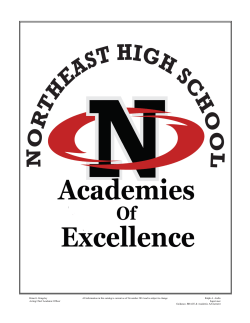 2015 - 2016 Graduation Requirements & Course Offerings Guide