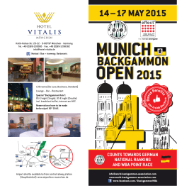 Brochure Munich Open 2015 - World Backgammon Association