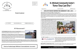 February 2015 Newsletter - St. Michaels Community Center