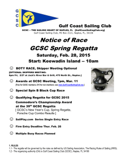 NOR - Gulf Coast Sailing Club