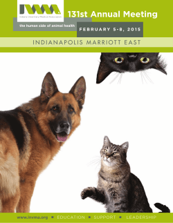 131st Annual Meeting of the Indiana Veterinary Medical Association