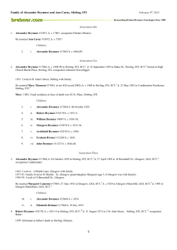 33071 - Brebner/Bremner Genealogy
