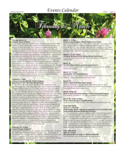 Events Calendar.indd - Bucks County Women`s Journal