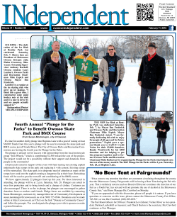 Ice Rink Welcome, Dedication - Independent Newspaper Group