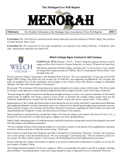 Michigan Menorah-February - Rouge Free Will Baptist Church