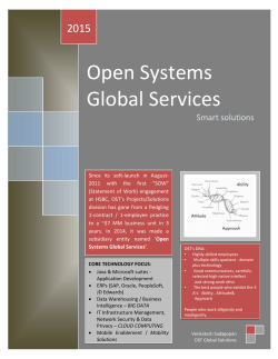 Open Systems Global Services