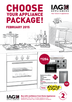 PACKAGE! - IAG Appliances