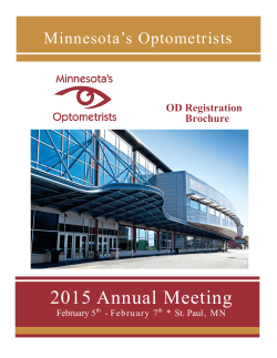 2015 Annual Meeting - Minnesota Optometric Association