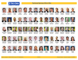 SE Who`s Who - Tech Data Corporation