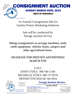 1st Annual Consignment Sale for Garden Prairie Marketing Solutions