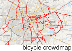 Bicycle crowdmap