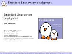 Embedded Linux system development Embedded