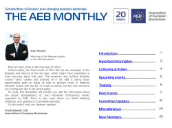 AEB Newsletter February 2015