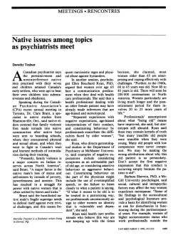 Native issues among topics