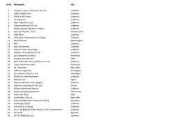 Participant List