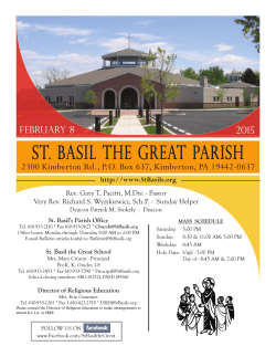 St. Basil the Great Parish - John Patrick Publishing Company