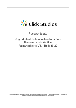 Upgrade Instructions from Passwordstate V4.5