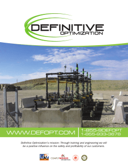 to view company brochure - Definitive Optimization