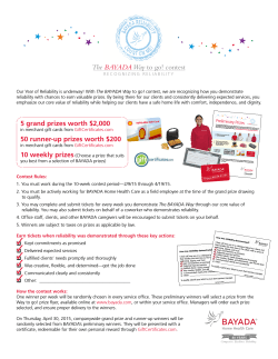 bayada way to go! contest rules