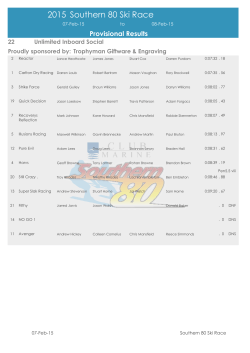 Provisional Results