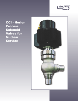 CCI - Herion Process Solenoid Valves for Nuclear Service