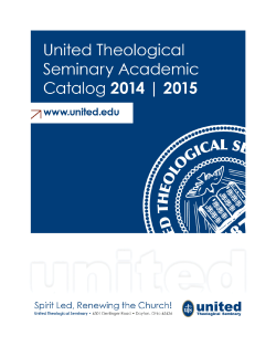Catalog - United Theological Seminary