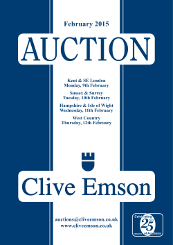 February 2015 - Clive Emson | Land and Property Auctioneers