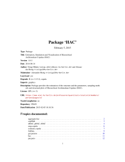 Package `HAC`