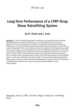 Long-Term Performance of a CFRP Strap Shear Retrofitting System