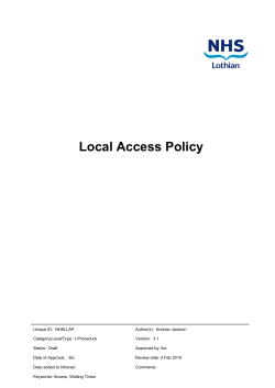Local Access Policy