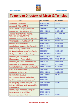 Telephone Directory of Mutts & Temples