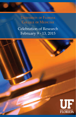 2015 Celebration of Research program