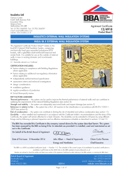 Insul-Sil E BBA Full Certificate