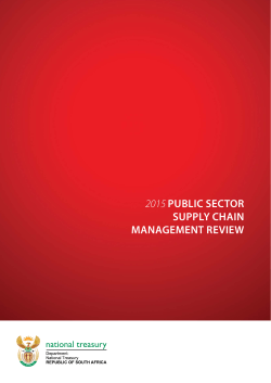 2015 Public Sector Supply chain management