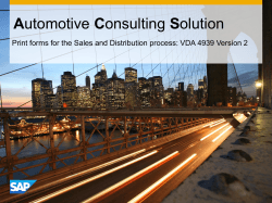 VDA 4939 Version 2 - SAP Service Marketplace