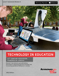 Lenovo Education Brochure