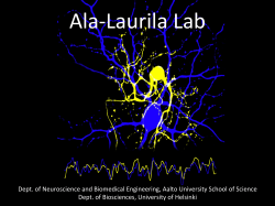 Ala-‐Laurila Lab