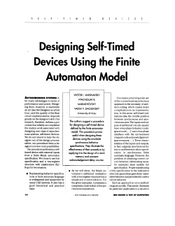 Designing self-timed devices using the finite